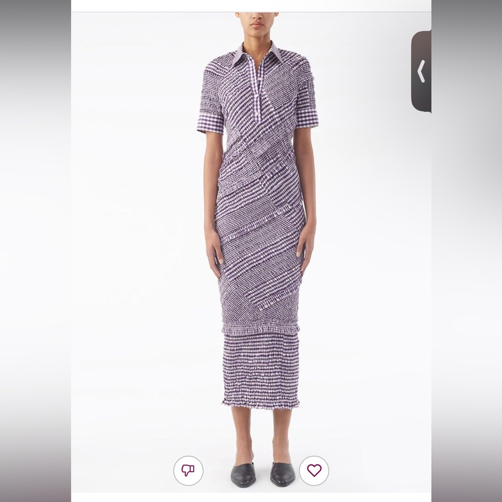 3.1 Phillip Lim. Gingham Fitted Polo Midi Dress. Size XS. Never worn.